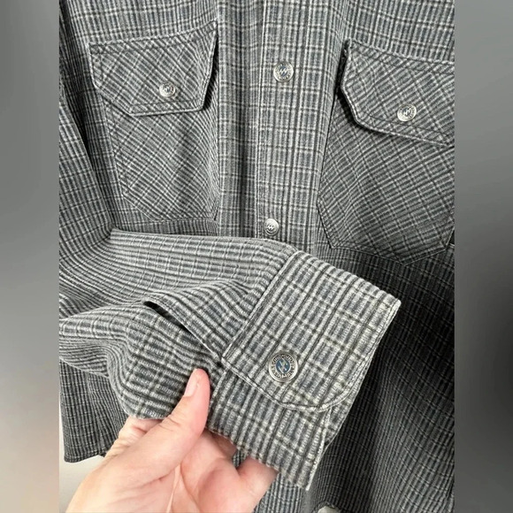 Billabong Shacket Jacket Shirt, Large, plaid Streetwear Grunge Layer Warm Comfy - Picture 6 of 10